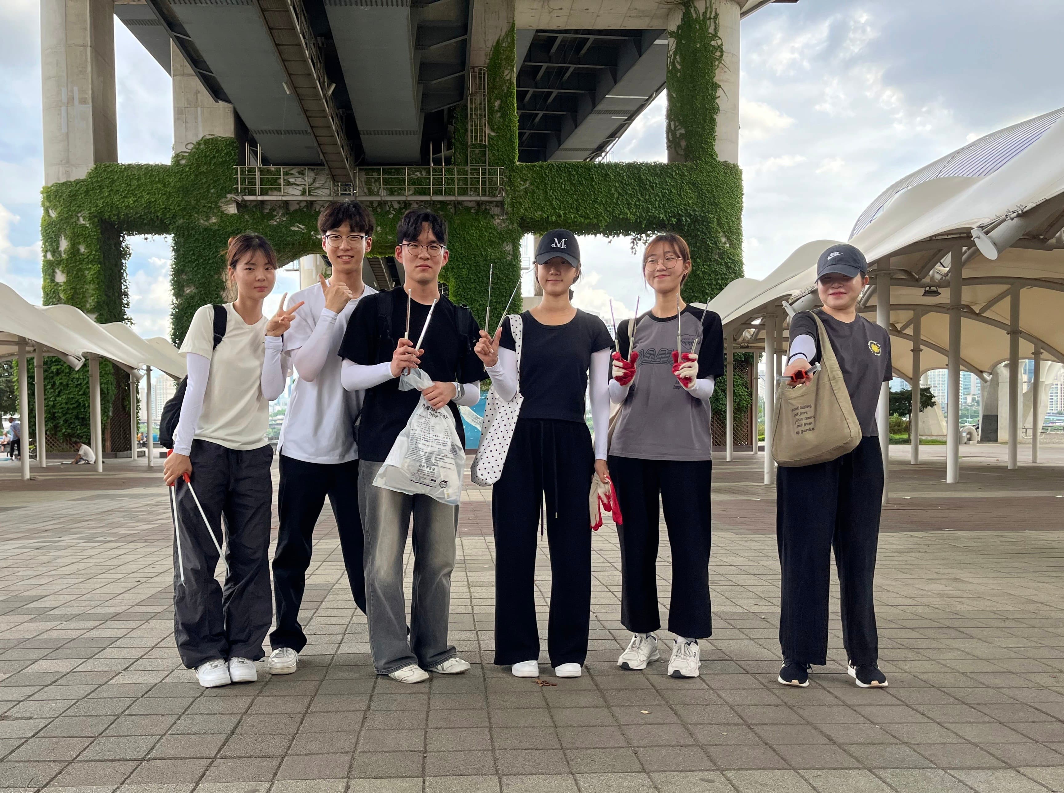 뚝섬한강공원의 사각지대 회복 및 한강 수질 오염 방지를 위한 플로깅, 빗물받이 정화 활동